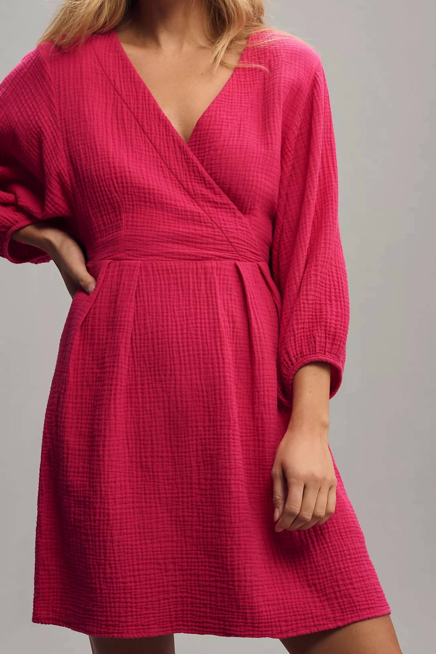 Nation Ltd - Hedy Long-sleeve Wrap Dress