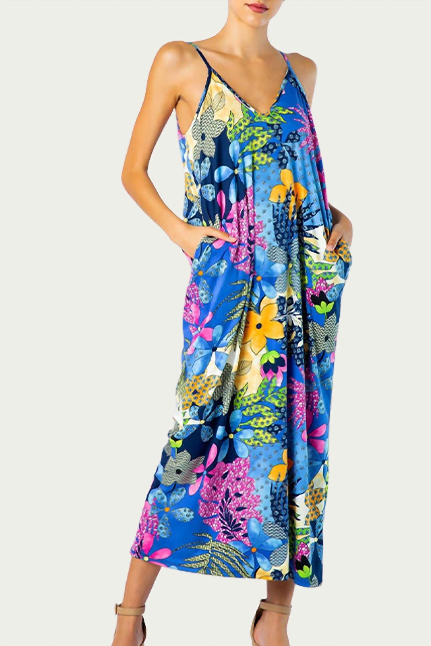 Bloidy Floral-print Stretch-modal Jersey Maxi Dress in multi - women's dress