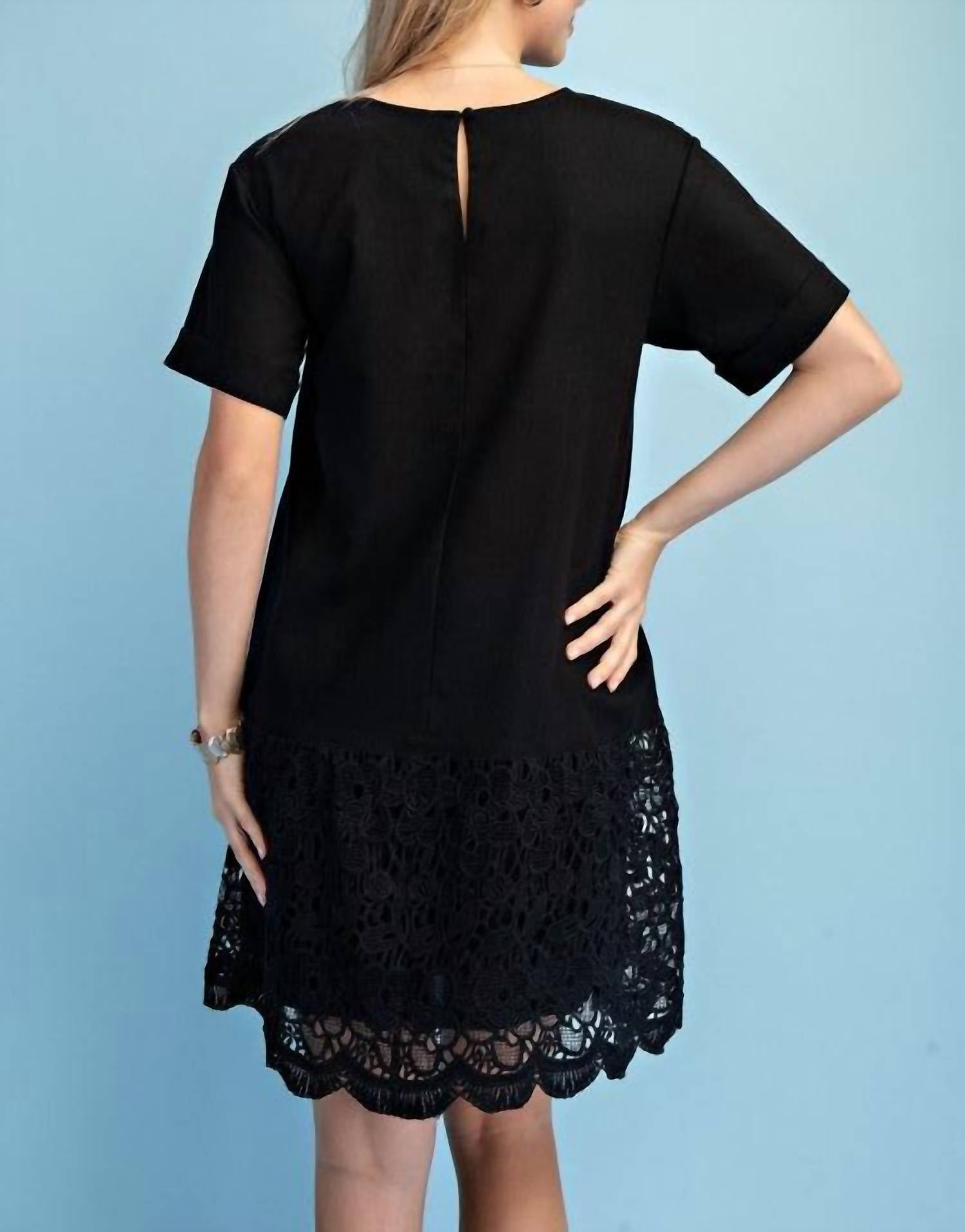 Gigio - Linen Short Sleeve Mini Dress