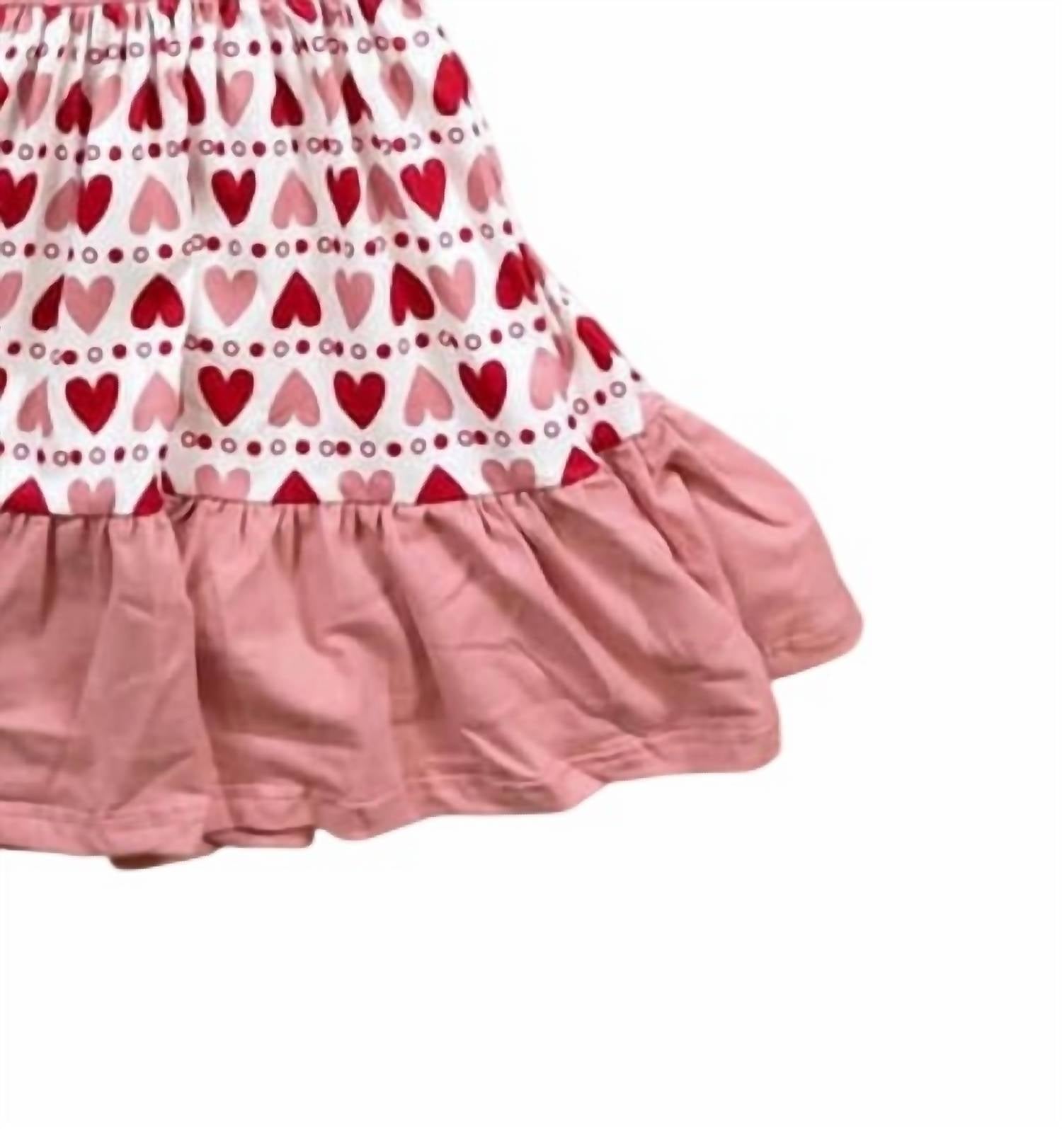 Pete + Lucy - Girls Heart Striped Dress