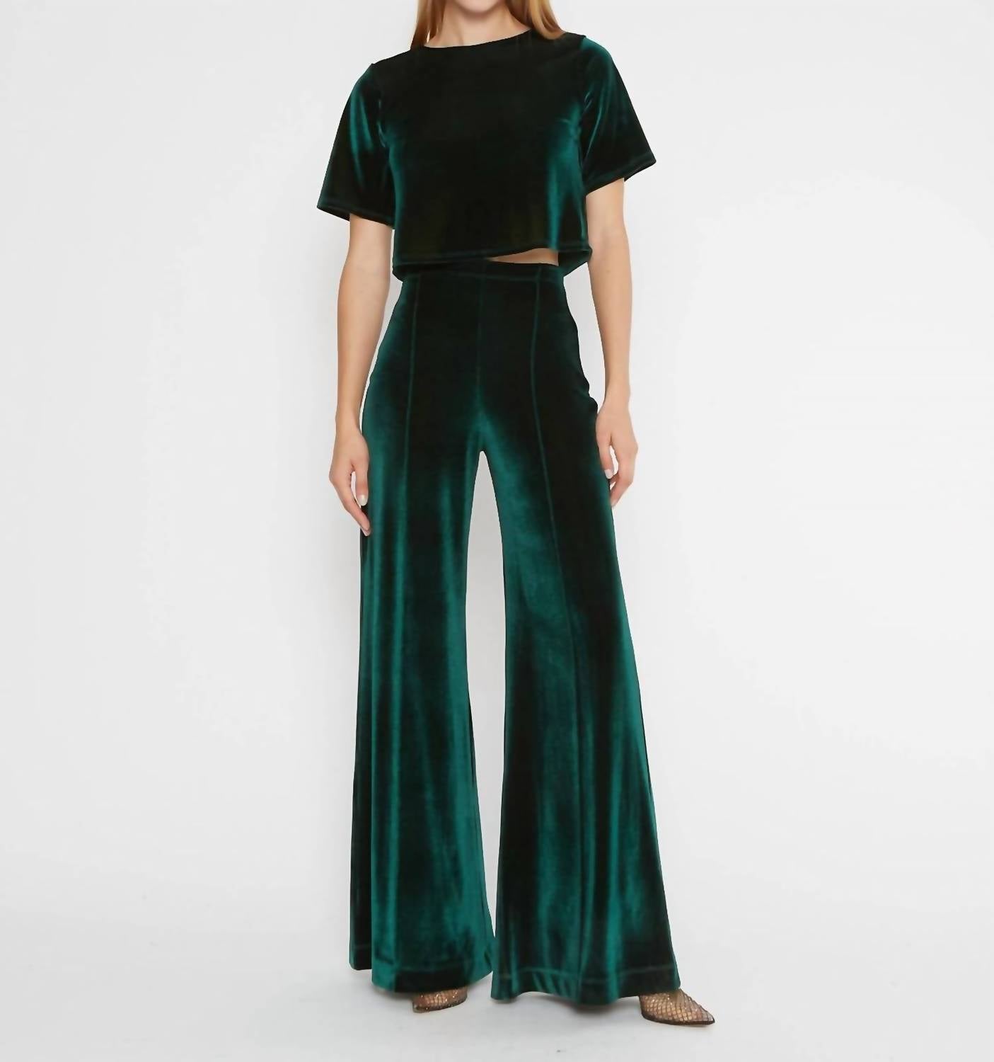 Ripley Rader - Velvet Wide Leg Pants