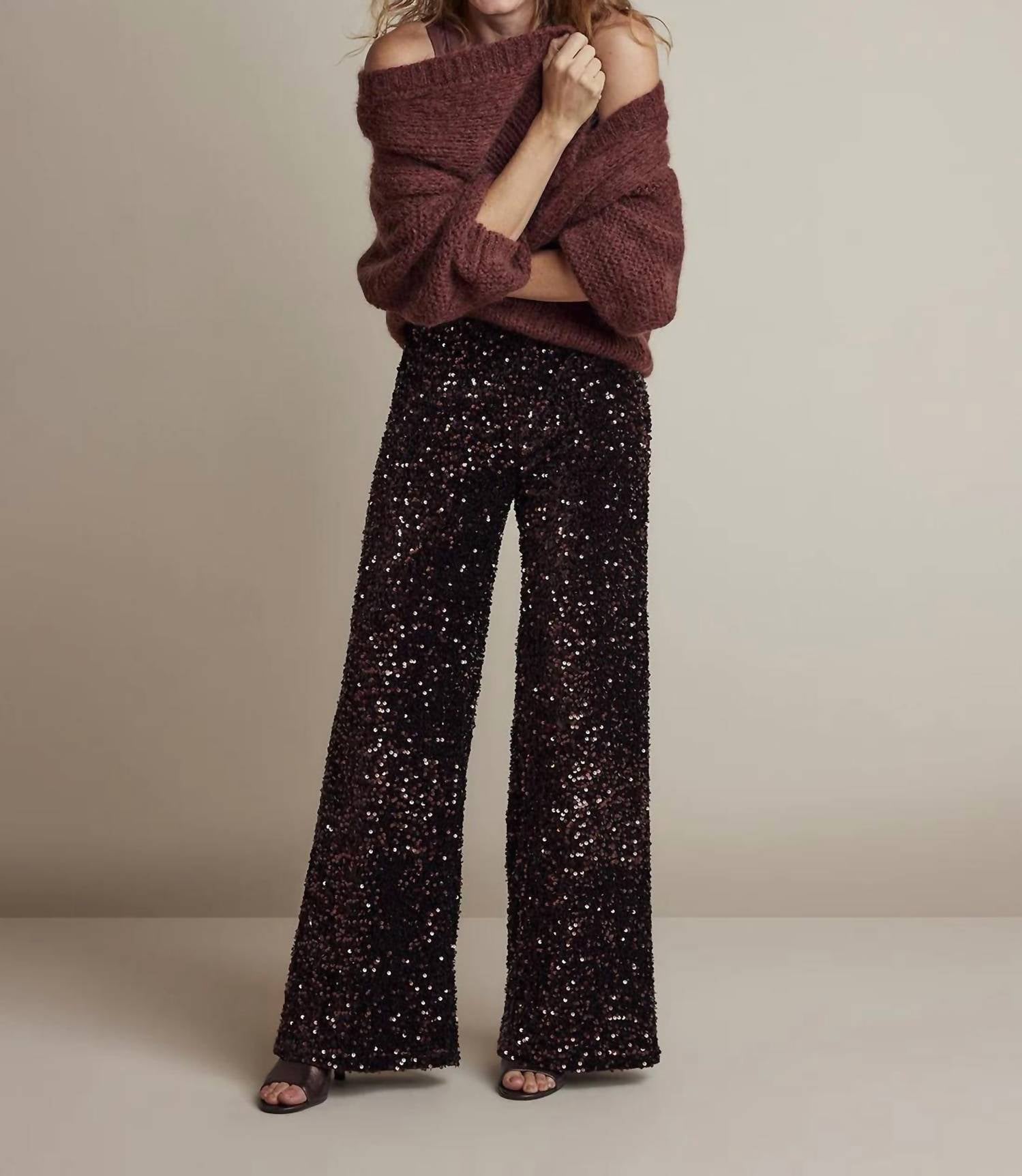 Summum - High Waist Sequin Pants