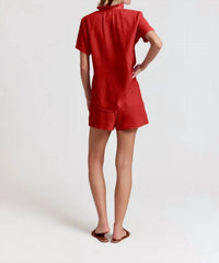 The Shirt - Short Sleeve Loose Back Shirt Gauze