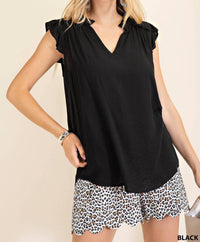 Kori - Ruffled Sleeves Top