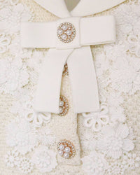 Self-Portrait - Soft Knit Bow Mini Dress