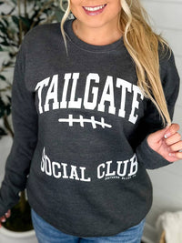 Southern Bliss - Tailgate Social Club Long Sleeve Graphic Crewneck Sweatshirt