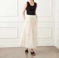 Karen Kane - Cutout Embroidery Midi Skirt