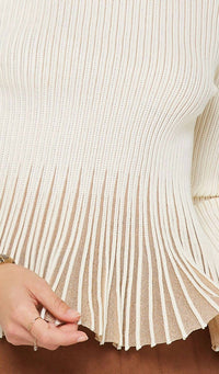 Current Air - Shimmer Peplum Sweater