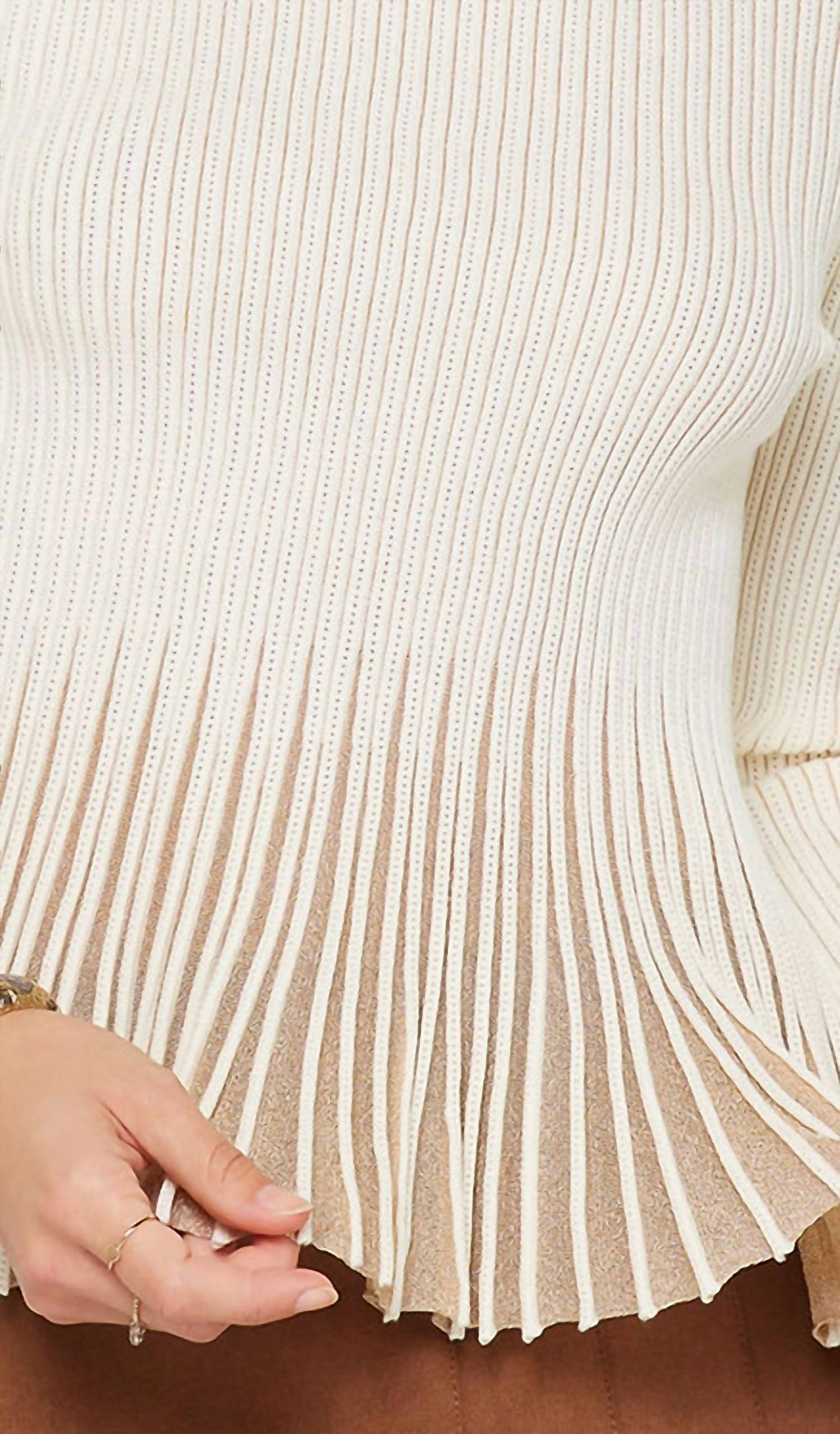 Current Air - Shimmer Peplum Sweater
