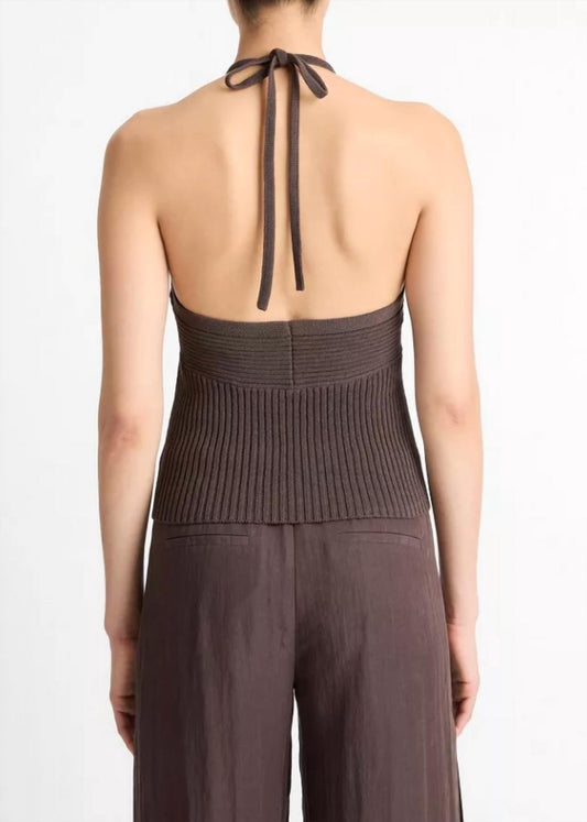 Vince - Tie Halter Sweater Top