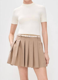 SIMKHAI Abbie Mini Dress in cream multi - women's dress