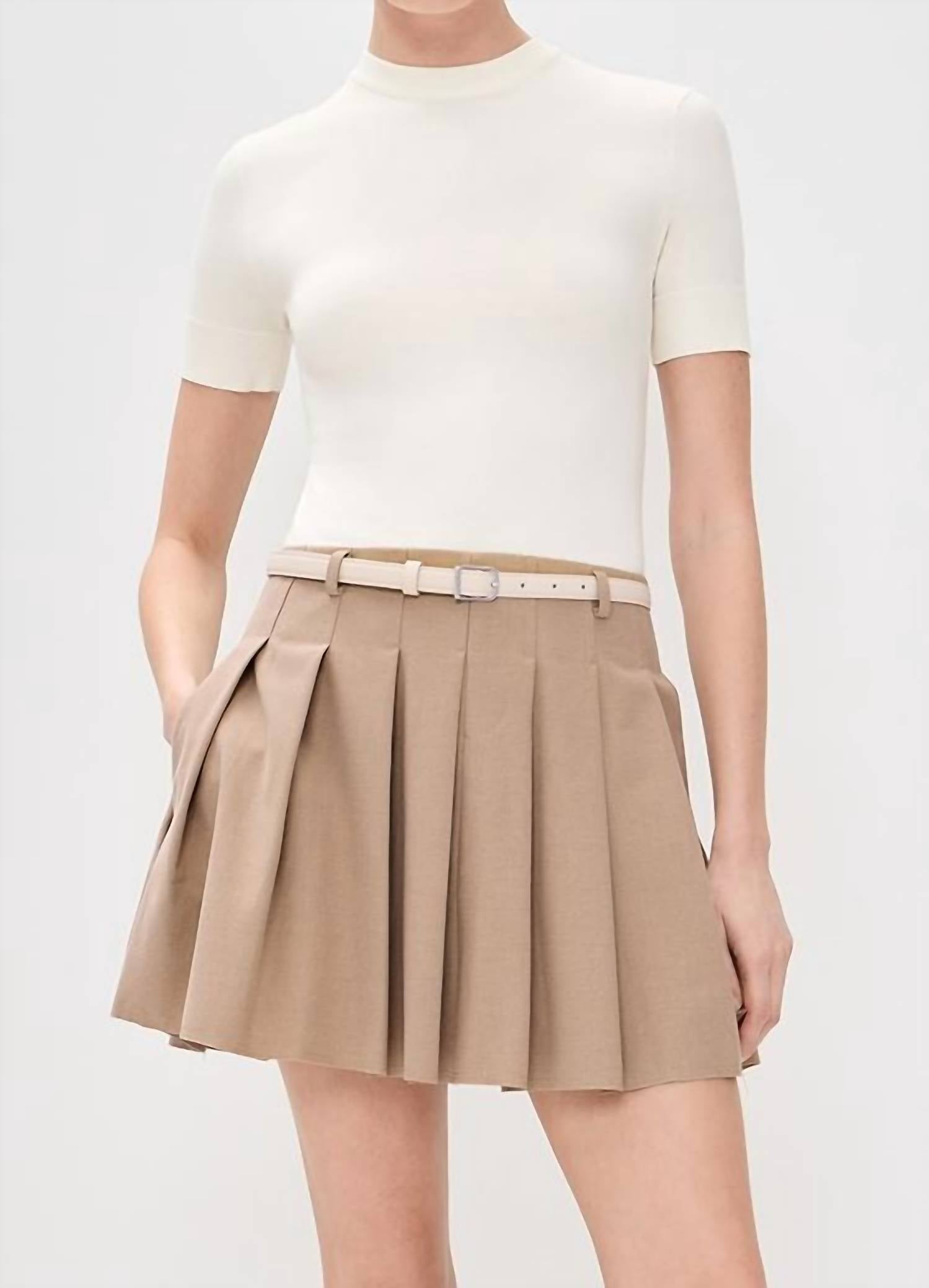 SIMKHAI Abbie Mini Dress in cream multi - women's dress