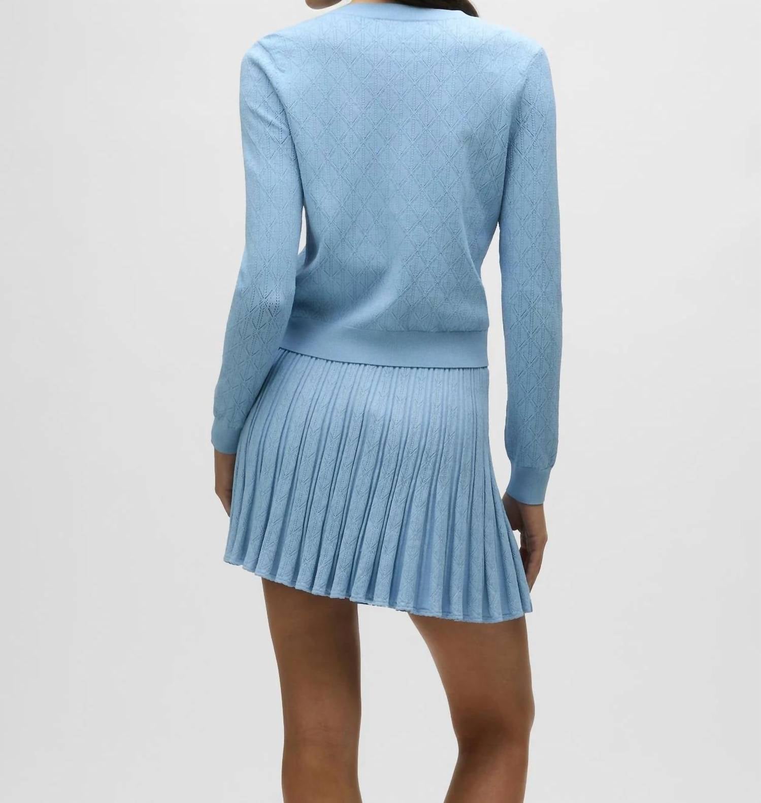 Greyson Clothiers - Pointelle Crewneck Cardigan