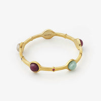 Avenue Chic - Women's Temple Muse Gemstone Stackable Bangle
