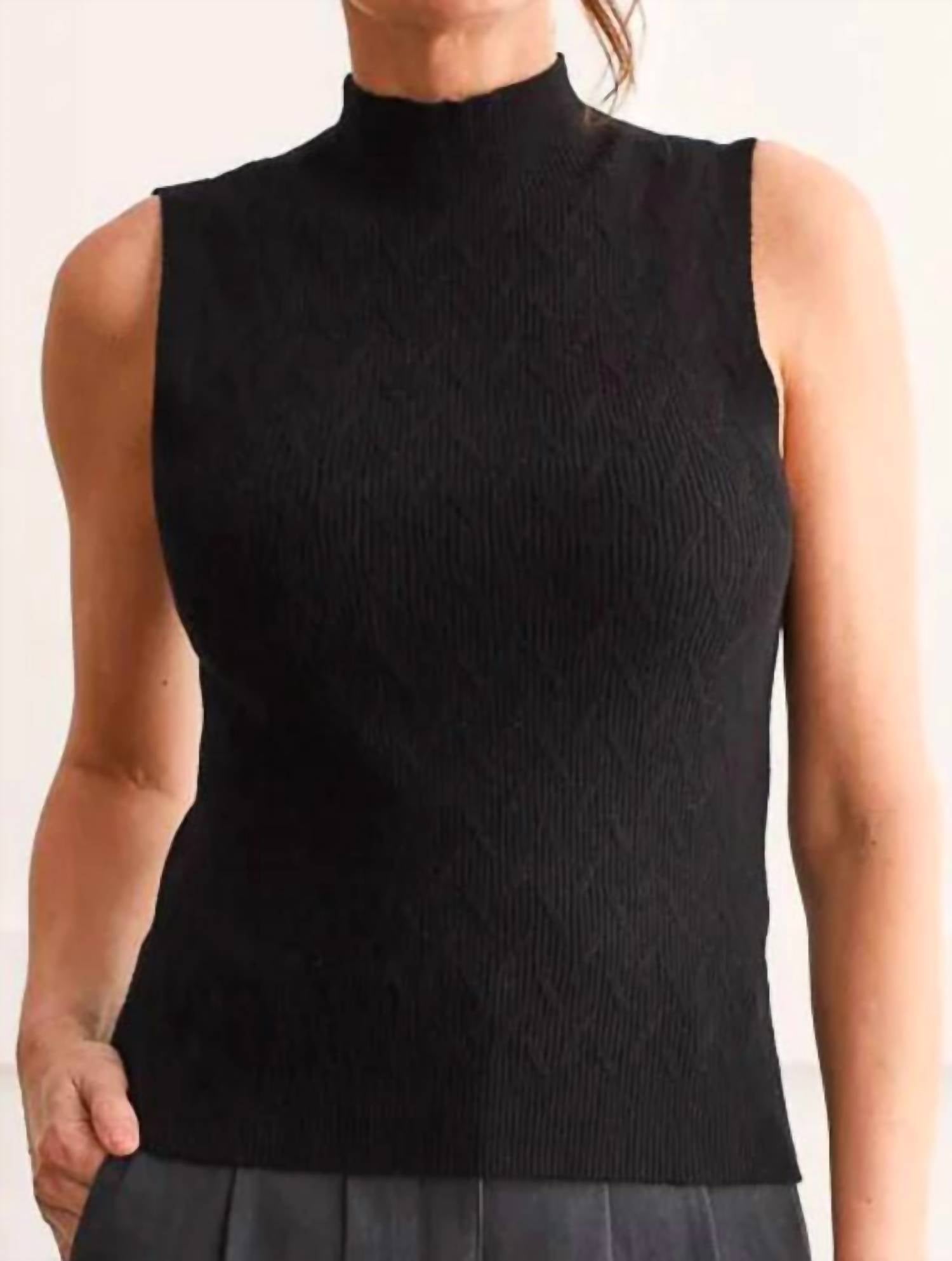 Tribal - Mock Neck Top