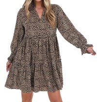 She + Sky - Out Of The Woods Leopard Mini Dress