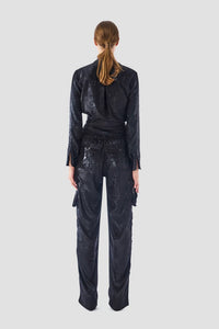 Le Superbe - Glistening Button Front Shirt