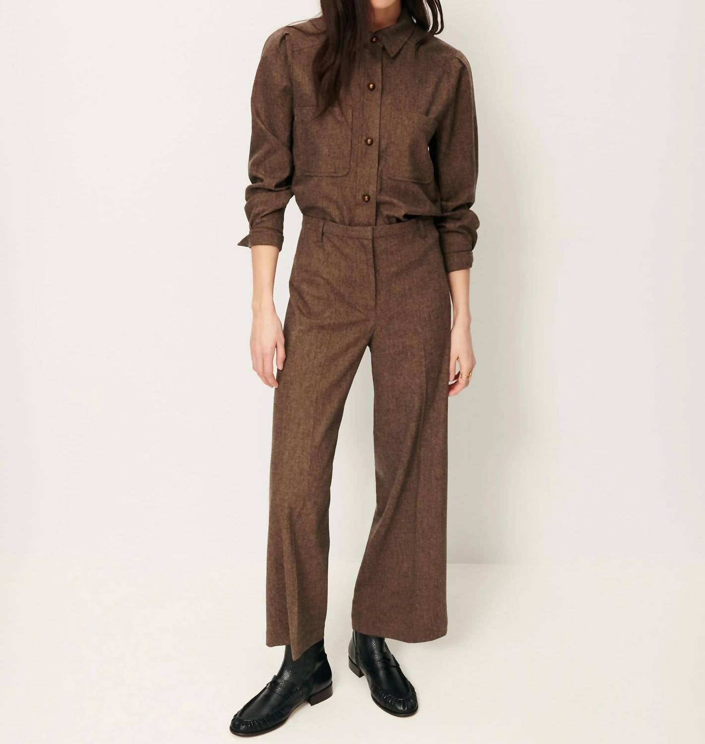 Sessun - Aldiwool Straight Pleated Pants