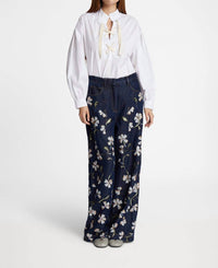 MUNTHE Felise Long Sleeve Top in white - women's long sleeve top