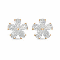 Diana M Jewels - Women's Pear Lab-Grown Diamond Stud Earrings (10.00 Ct TCW) - Bold