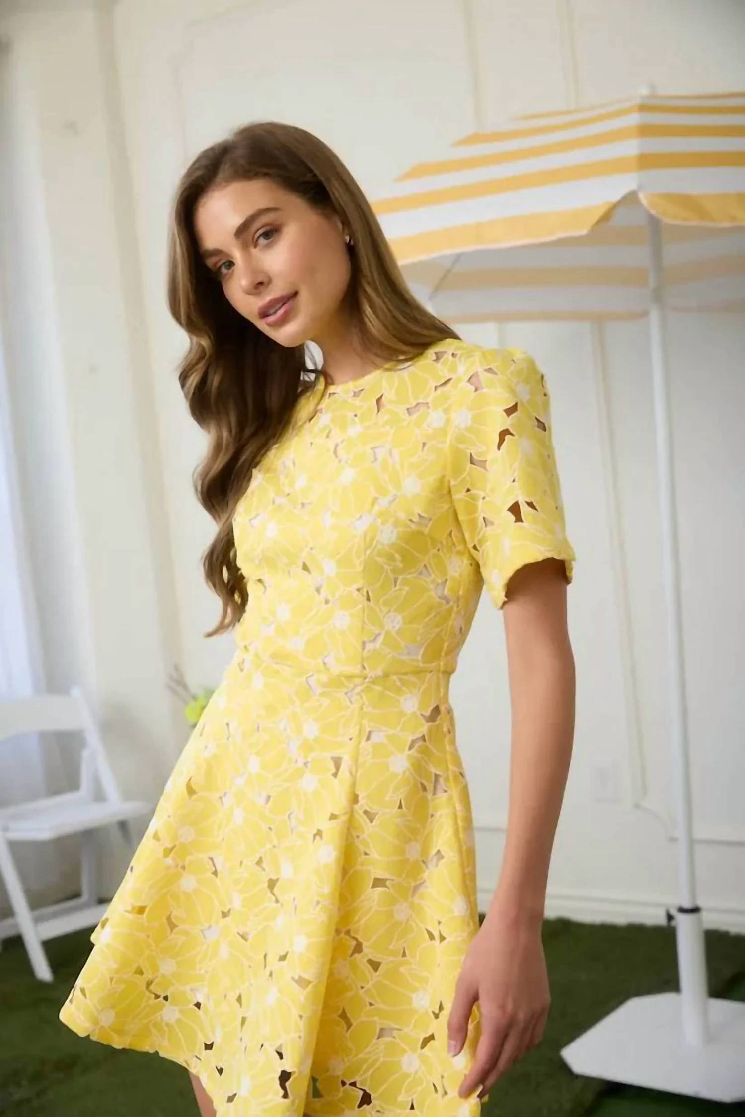 Zoe And Claire - Lace Mini Dress