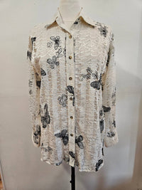 Adore - Women's Lace Butterfly Blouse