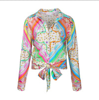 Mucho Gusto - Ocean Patchwork Blouse