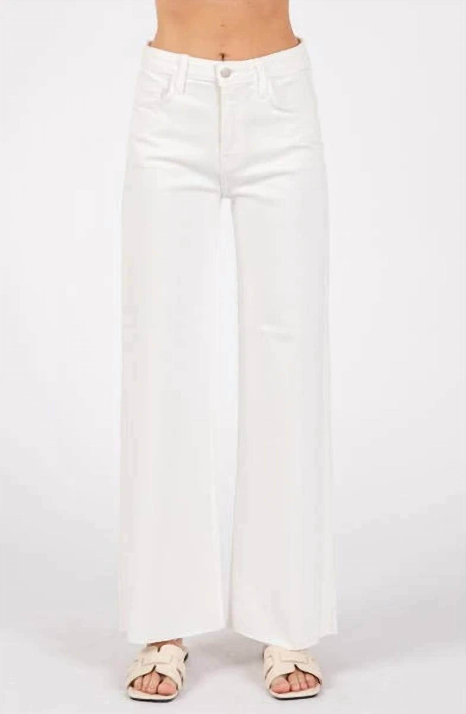 Letter To Juliet - Clark Wide Leg Scissor Hem Jeans