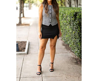 Julia Rose Savannah Deluxe Sculpting A-line Skort in black - women's shorts - view 8