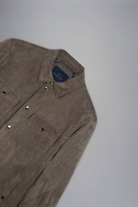 Paul & Shark - Aqualeather Quilted Suede Shacket