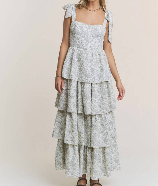 J.Nna - Garden Party Floral Print Dress