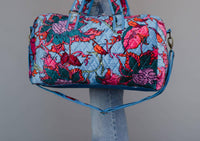 Panache Apparel - Women's Velvet Floral Duffel Bag