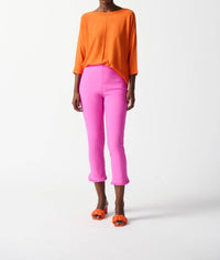 Joseph Ribkoff - Cropped Ruffled Hem Pants