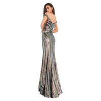 Jovani - Off-the-Shoulder Mermaid Dress