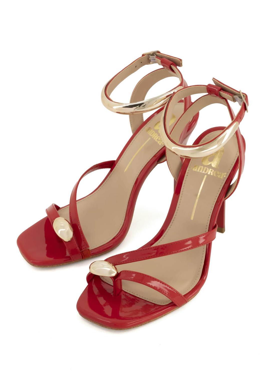 Andrea Women's Ankle-strap High-heeled Sandal in red - women's sandal - view 4