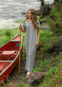 Inherit Clothing Company - Jane Stripe T-shirt Maxi Dress