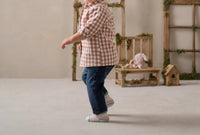 Elegant Baby - Unisex Kids Gingham Button Down Shirt