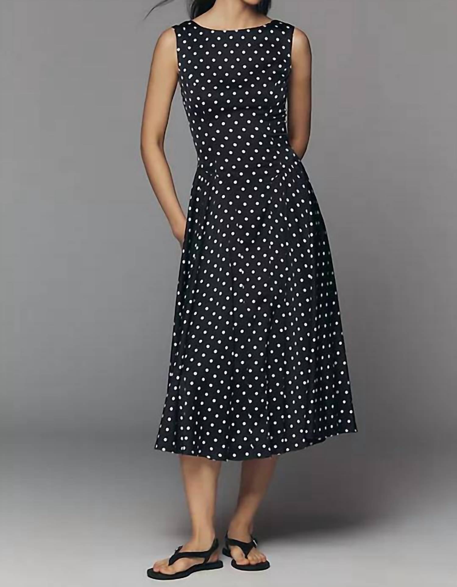 Lulus - Renee Scoop Back Darted Hip Midi Dress