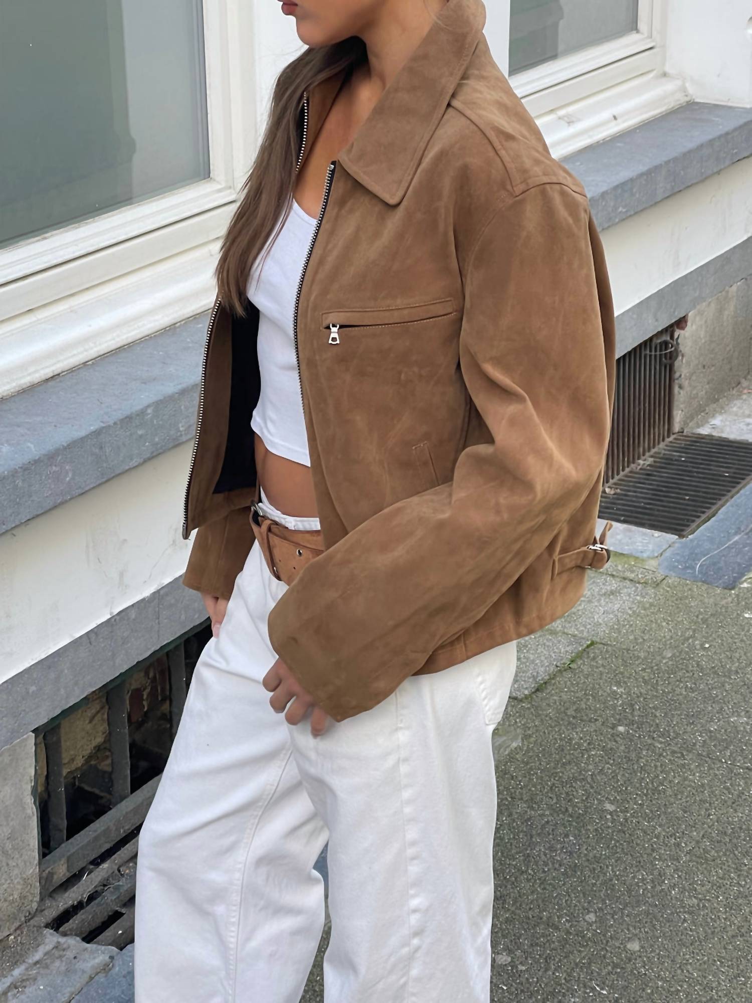 Umgee - Suede Zipper Jacket