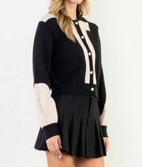 Thml - COLORBLOCK BUTTON FRONT TOP