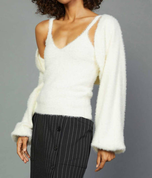 Current Air - Shrug & Cami Sweater Set