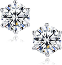 Allyanna Gifts - Women'sr Prong Moissanite Screwback Earrings