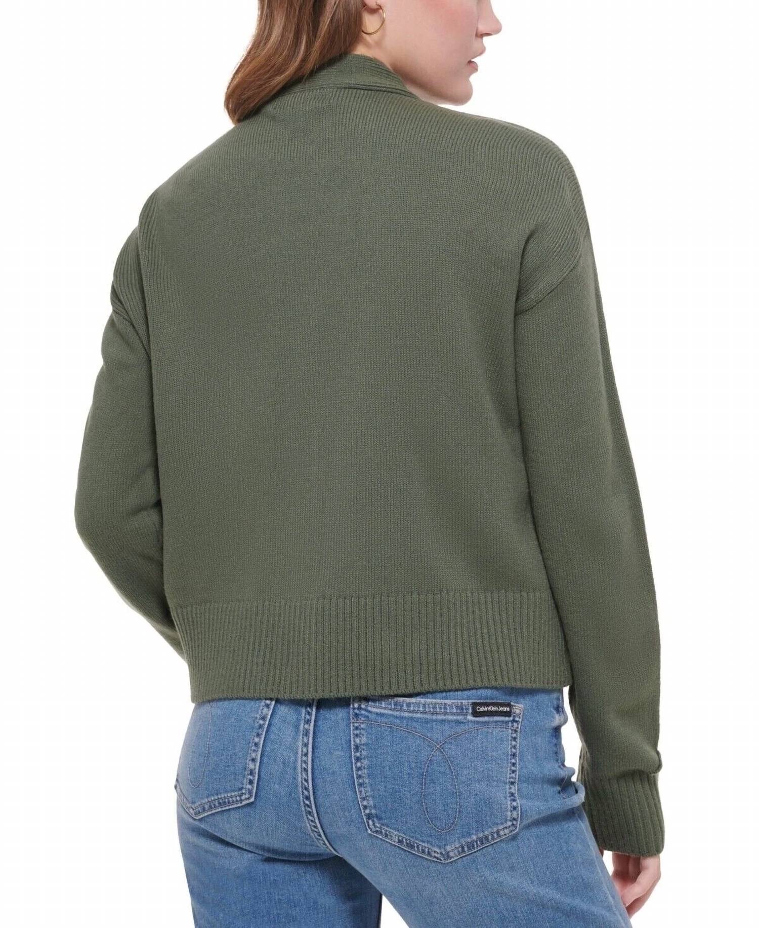 Calvin Klein - Cutout V Neck Cardigan