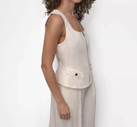 Dkny - Weathered Zip-up Vest