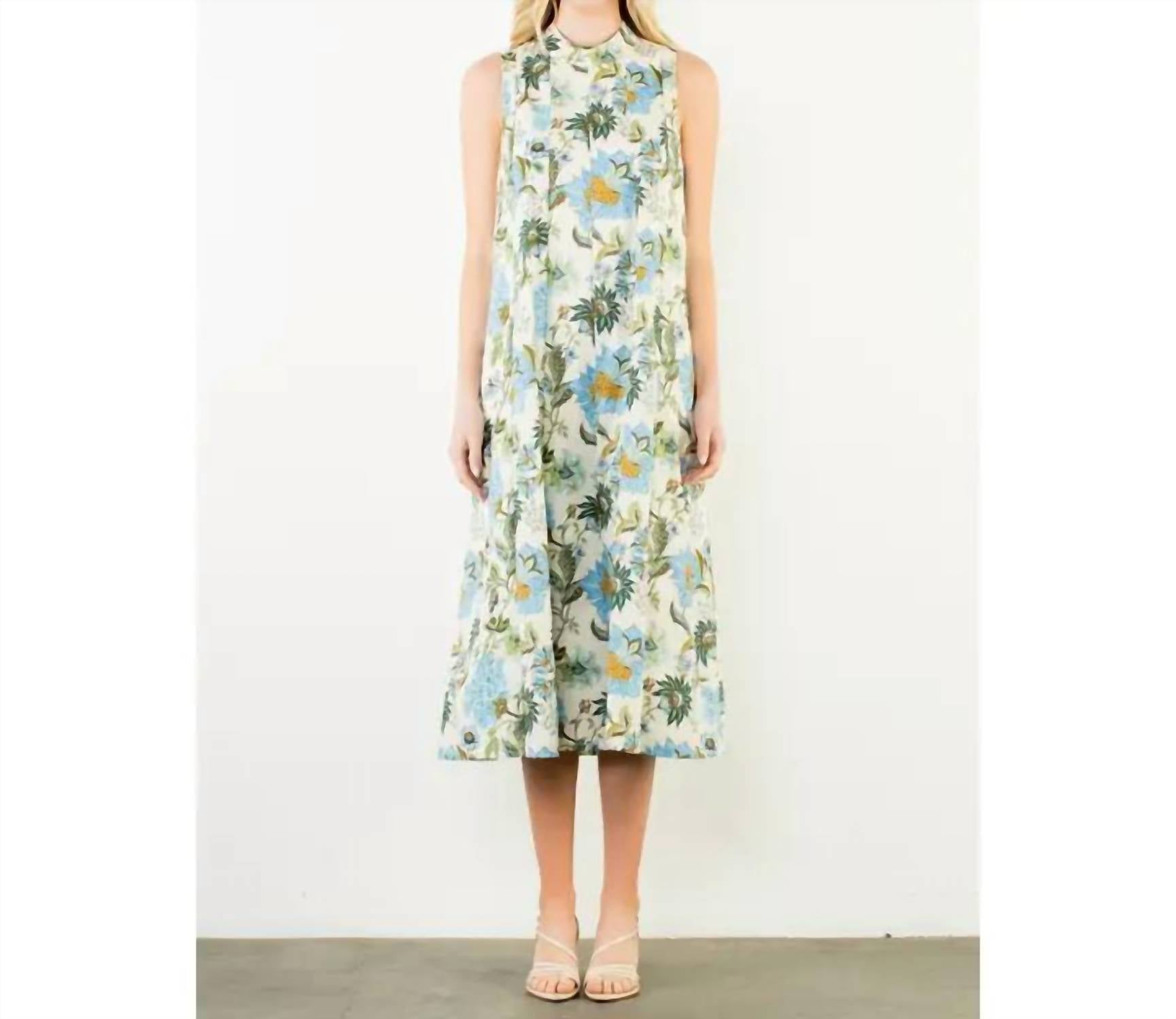 Thml - Sleeveless Tie Neck Midi Dress