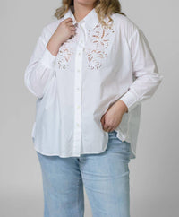 Tanya Taylor - Calandra Button Down Embroidered Top
