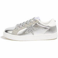 Lucky Step - Women's Fashion Star Lace Up Low Top Sneakers