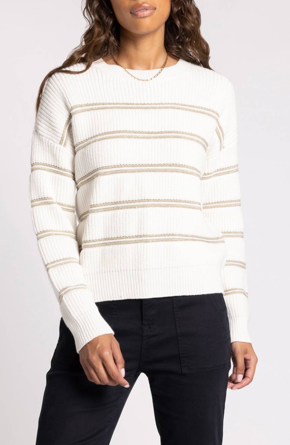 Thread & Supply - Seraphina Metallic Stripe Sweater