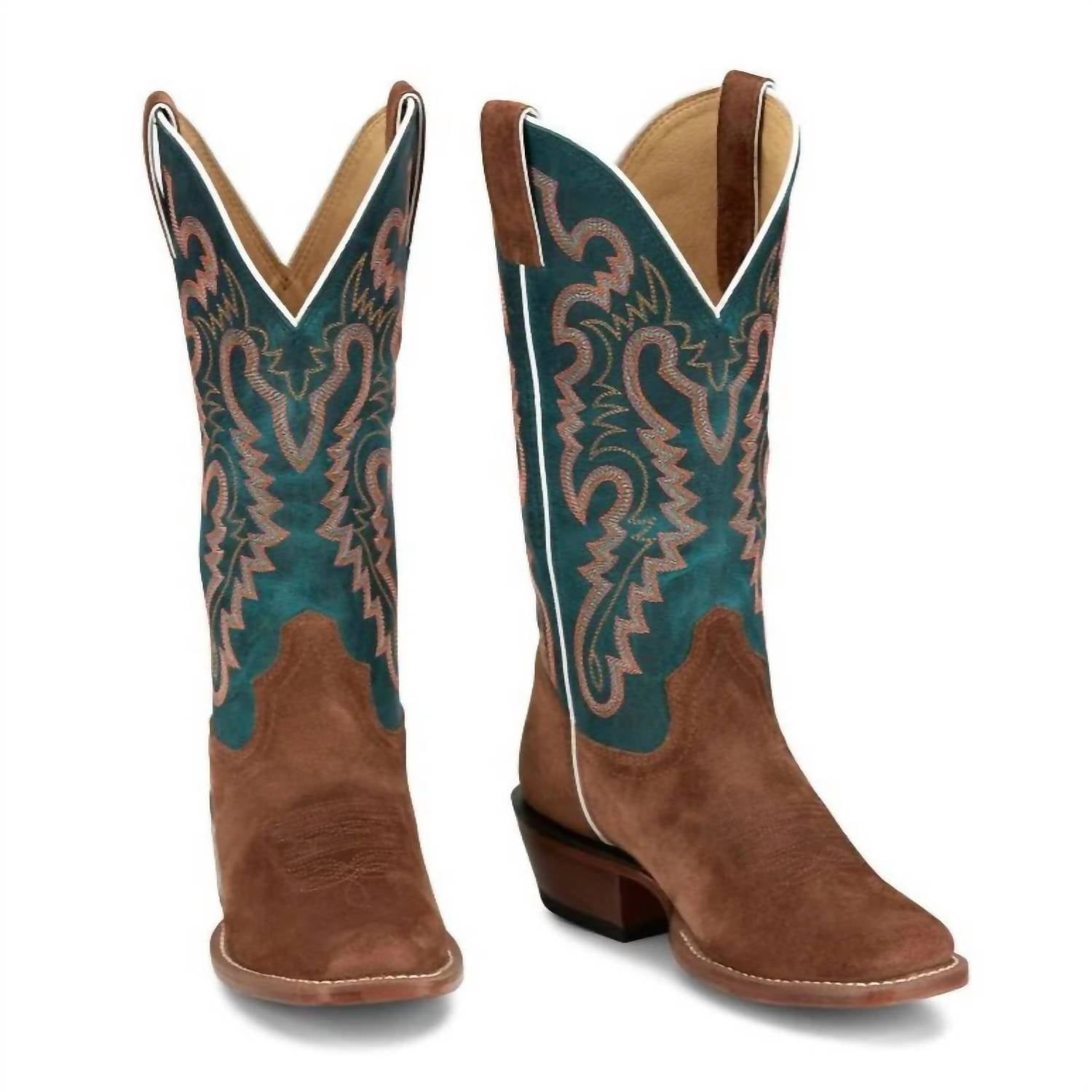 Justin Women's Annie Up Sedona Western Boot - Medium in sedona tan - women's shoe - alternate view