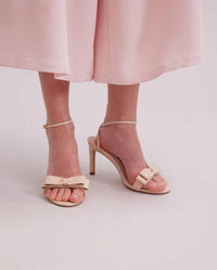 Anne Fontaine Women's Maria Heels in almond milk - women's heels - detail view